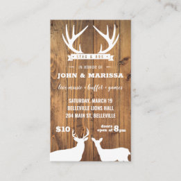 Gráficos de Barnboard Stag y Doe Tickets YellowBri