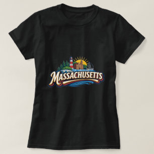 Gráficos de camisetas ZOYNK Massachusetts 0045168