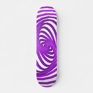 Gráficos de espiral violeta: Skateboard personaliz