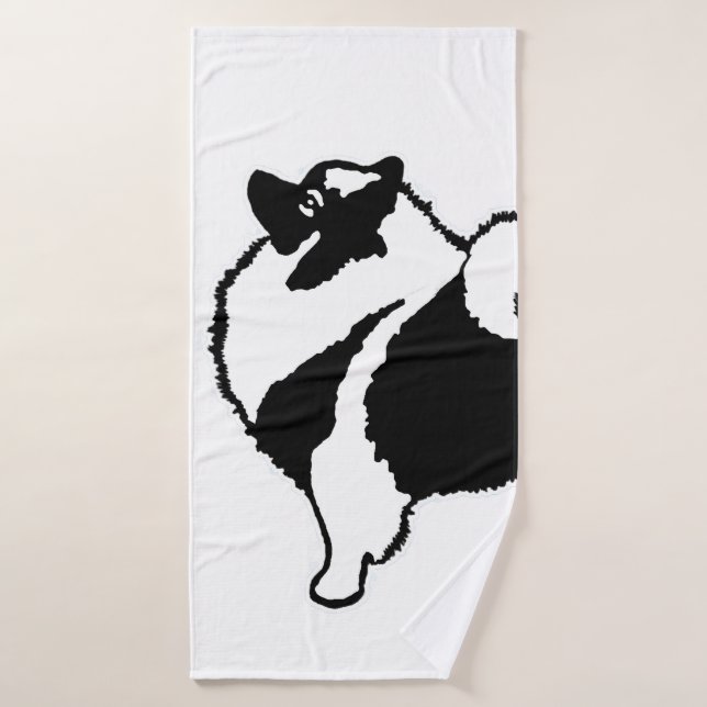 Gráficos de Keeshond - Arte de perro original lind (Toalla de baño)