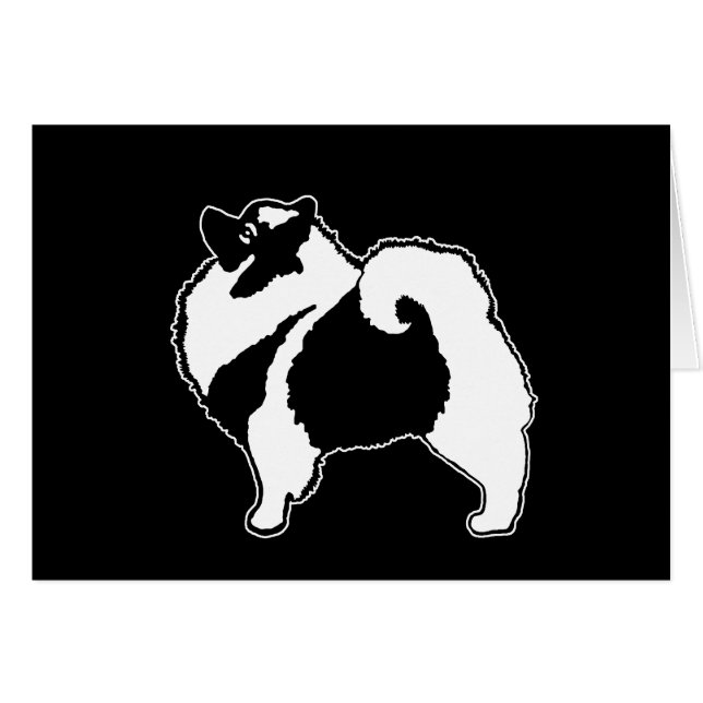 Gráficos de Keeshond - Arte de perro original lind (Anverso (Horizontal))