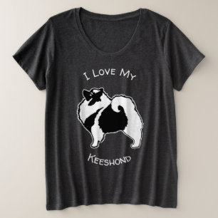 Gráficos de Keeshond - Arte de perro original lind