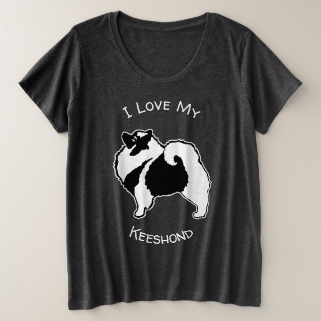 Gráficos de Keeshond - Arte de perro original lind (Anverso del diseño)