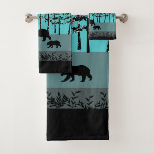 Gráficos frescos del oso de la mamá del paisaje