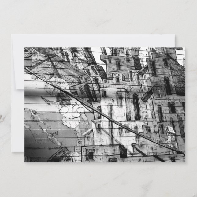 Grafiti blanco y negro en San Francisco (Anverso)
