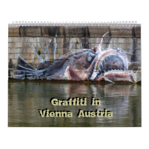 Grafiti en Viena Austria Calendario de 24 meses