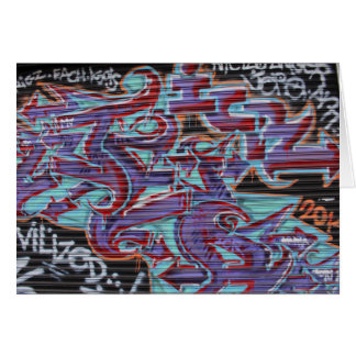 Grafiti morado en obturador