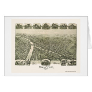 Grafton, mapa panorámico de WV - 1898