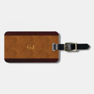 Grain Gold Monograma Leather Lumaleather Etiqueta