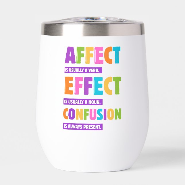 Gramática de efecto vs efecto - Gramática divertid (Frente)