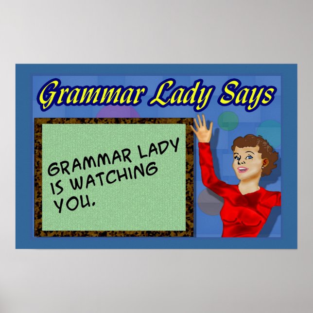 Grammar Lady Posters (Frente)