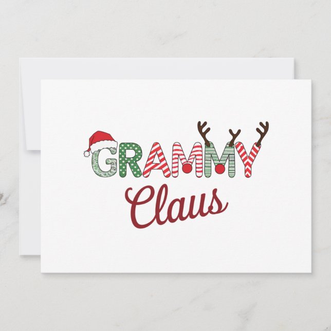 Grammy Claus Navidad Regalo Abuela Navidad  (Anverso)