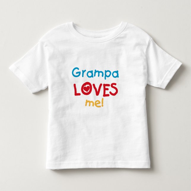 Grampa me ama camisetas y regalos (Anverso)