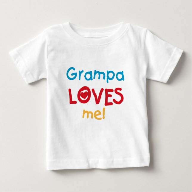 Grampa me ama camisetas y regalos (Anverso)