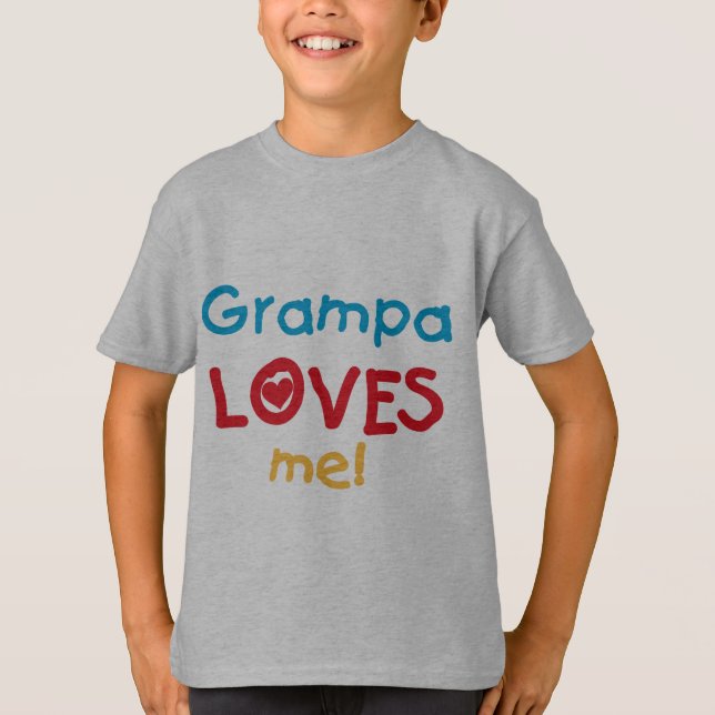 Grampa me ama camisetas y regalos (Anverso)