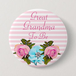 Gran abuela a ser botón de Baby Shower