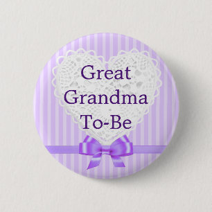 Gran Abuela morada para ser botón Baby Shower