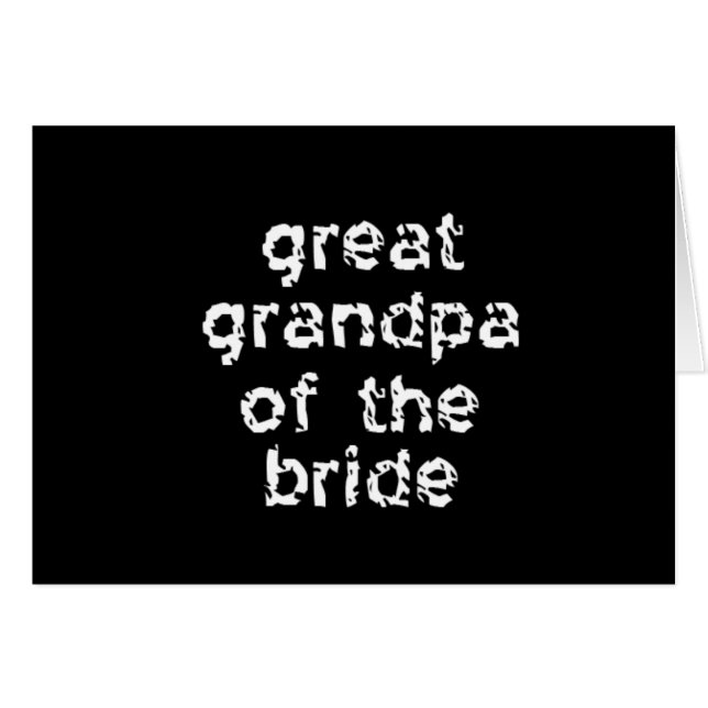 Gran abuelo de la novia (Anverso (Horizontal))