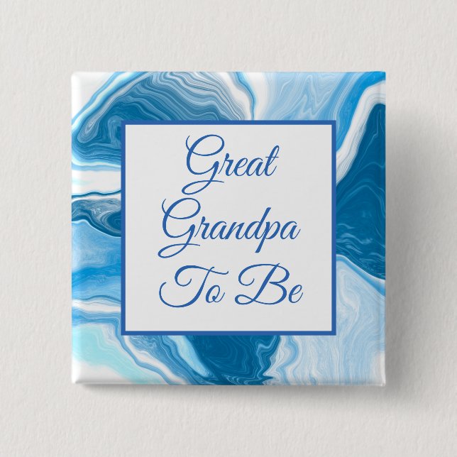 Gran Abuelo para ser | Botón Baby Shower del niño (Anverso)