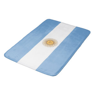 Gran alfombra de baño con bandera argentina
