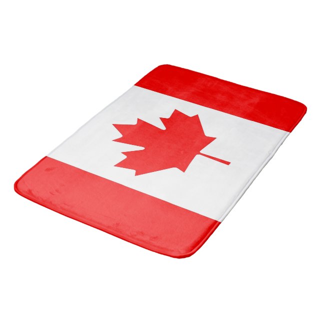 Gran alfombra de baño con bandera de Canadá (Angular)