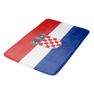 Gran alfombra de baño con bandera de Croacia