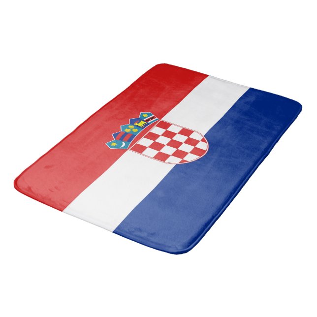 Gran alfombra de baño con bandera de Croacia (Angular)