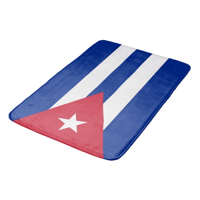 Gran alfombra de baño con bandera de Cuba (Angular)