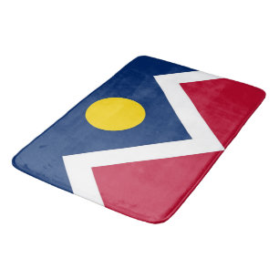 Gran alfombra de baño con bandera de Denver, Estad
