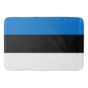 Gran alfombra de baño con bandera de Estonia