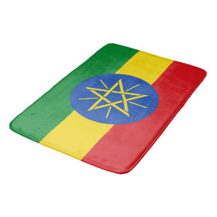 Gran alfombra de baño con bandera de Etiopía