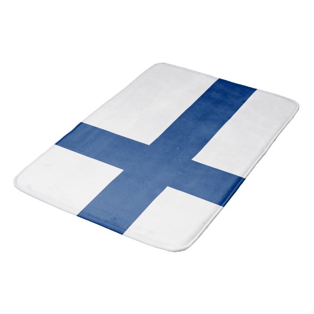 Gran alfombra de baño con bandera de Finlandia (Angular)