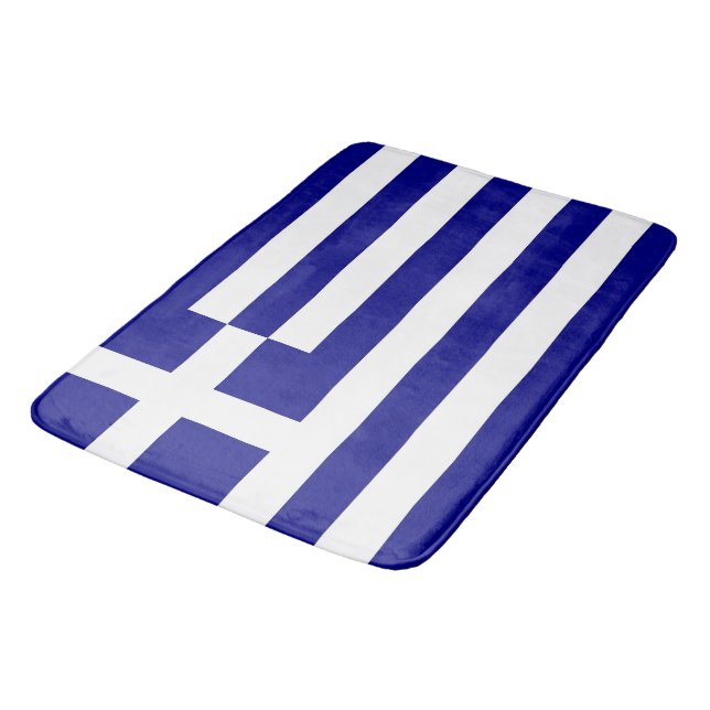 Gran alfombra de baño con bandera de Grecia (Angular)