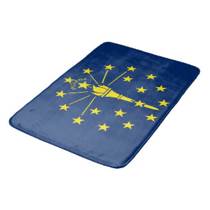 Gran alfombra de baño con bandera de Indiana, Esta