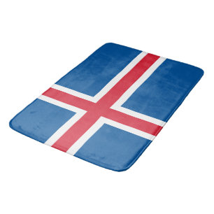 Gran alfombra de baño con bandera de Islandia