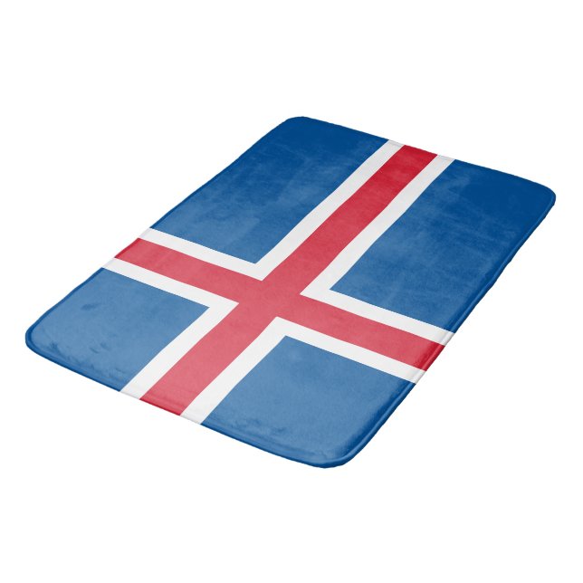 Gran alfombra de baño con bandera de Islandia (Angular)