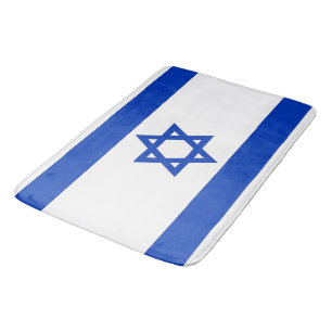 Gran alfombra de baño con bandera de Israel
