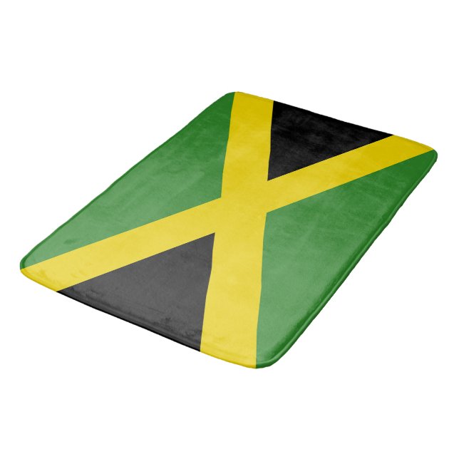 Gran alfombra de baño con bandera de Jamaica (Angular)