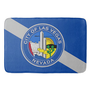 Gran alfombra de baño con bandera de Las Vegas
