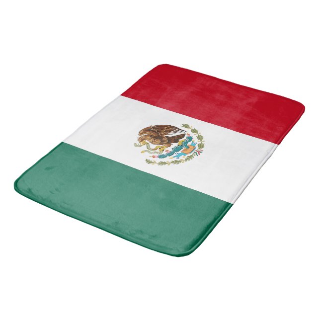 Gran alfombra de baño con bandera de México (Angular)