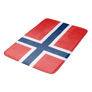Gran alfombra de baño con bandera de Noruega