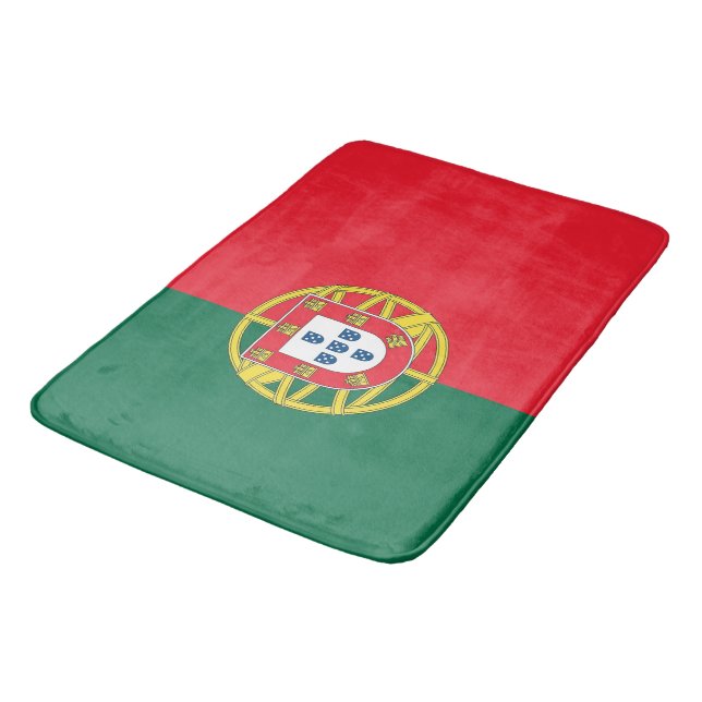 Gran alfombra de baño con bandera de Portugal (Angular)