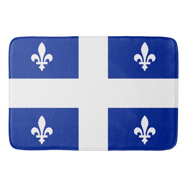 Gran alfombra de baño con bandera de Quebec (Anverso)