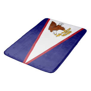 Gran alfombra de baño con bandera de Samoa America