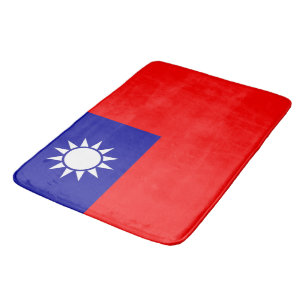 Gran alfombra de baño con bandera de Taiwán