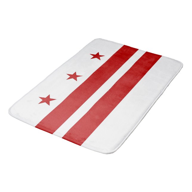 Gran alfombra de baño con bandera de Washington DC (Angular)