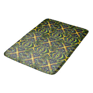 Gran alfombra de baño con colores jamaicanos