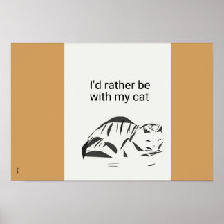 Gran amor de gato 19" x 13", Póster de gato (mate)