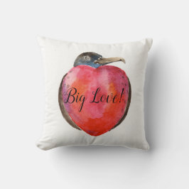 ¡Gran Amor! diseño de corazón en cojín decorativo