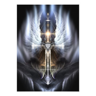 Gran ampliación de foto de la Cruz del Ángel del C
